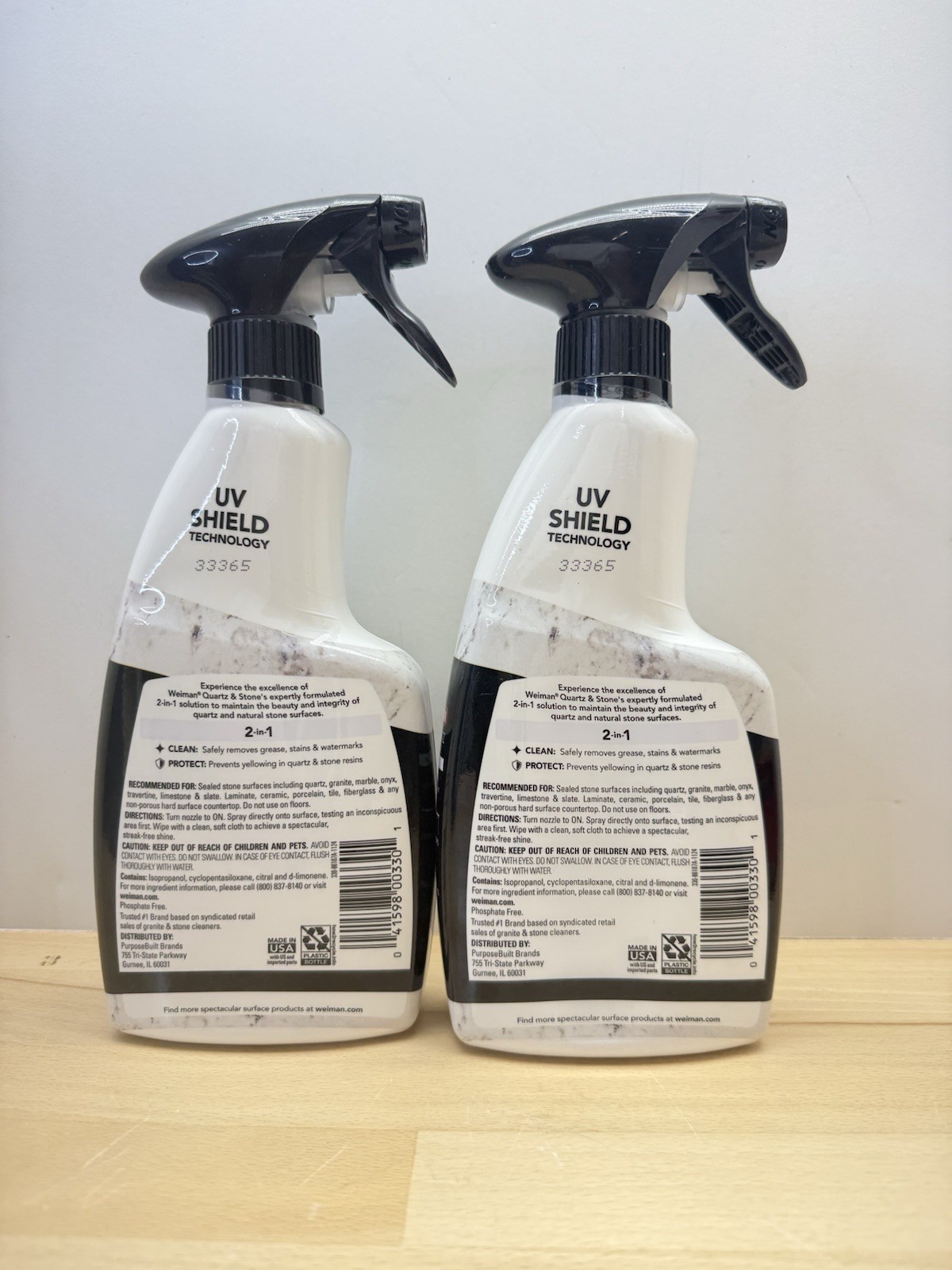 Bottle Weiman Quartz & Stone Clean & Shine 16 fl oz CITRUS Lot Of 2