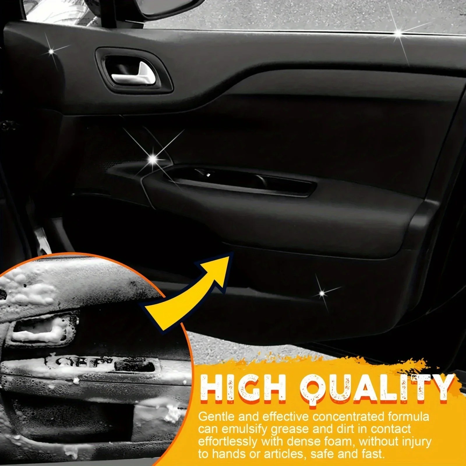 Multi Purpose Foam Cleaner for Deep Cleaning of Car Leather Seats and Interior