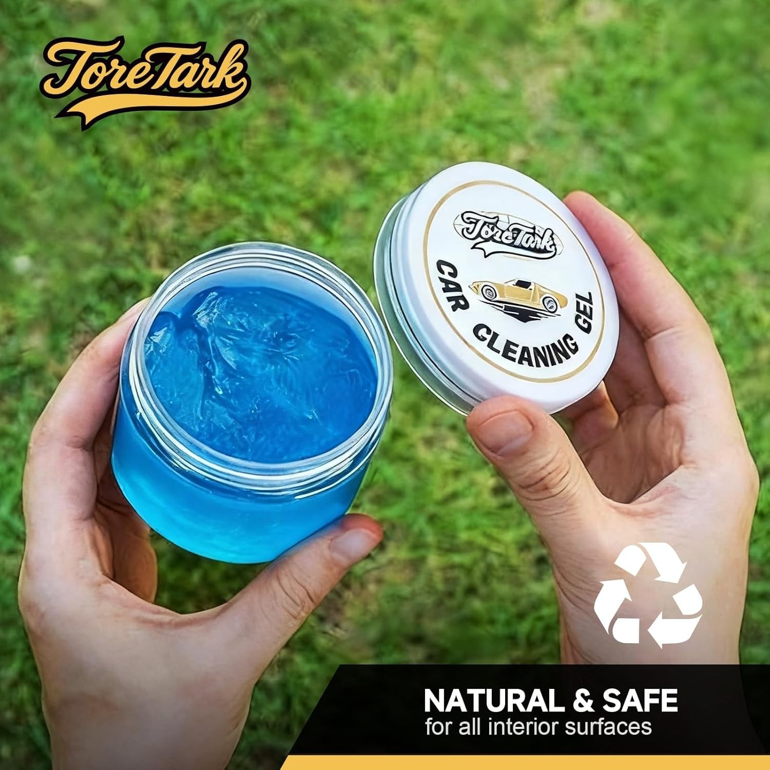 toretark Car Cleaning Gel – Reusable Interior Car Cleaner Putty, Natural Auto De