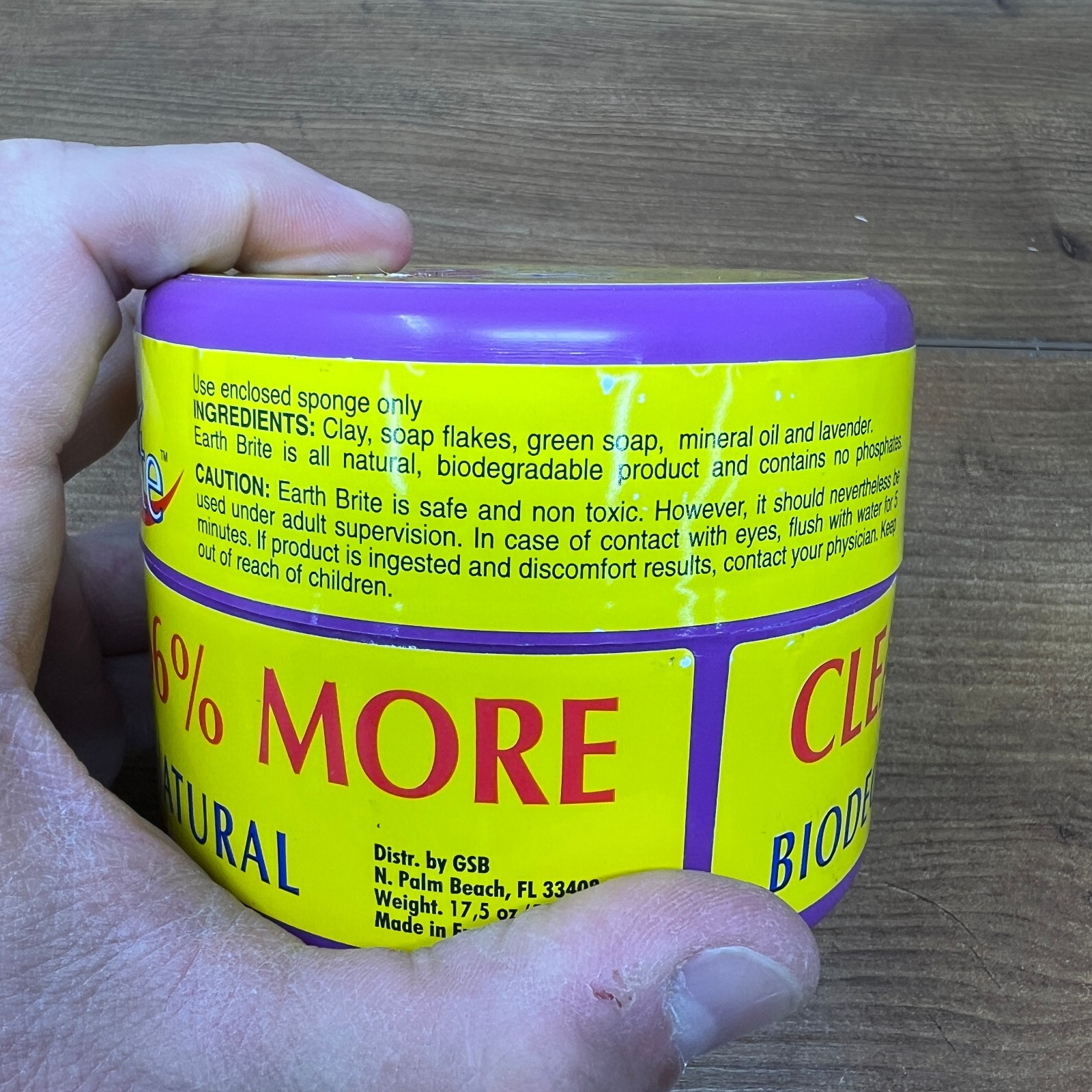 NEW Original Earth Brite Natural All Purpose Cleaner 17.5 oz Lavender France NOB