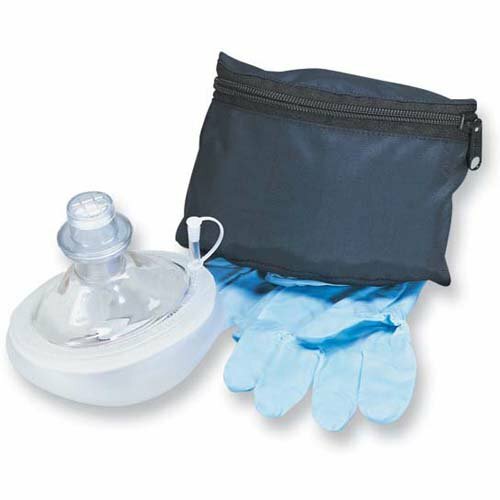 MDI CPR Micromask with Gloves & Case REF 73-402 W ONE WAY VALVE New MFG Sealed