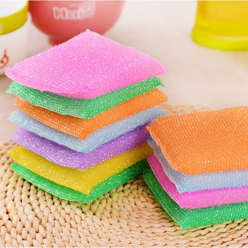 Sponge Pad Foam Scourer for Dish Utensils Tiles Cleaning 30pcs free shipping
