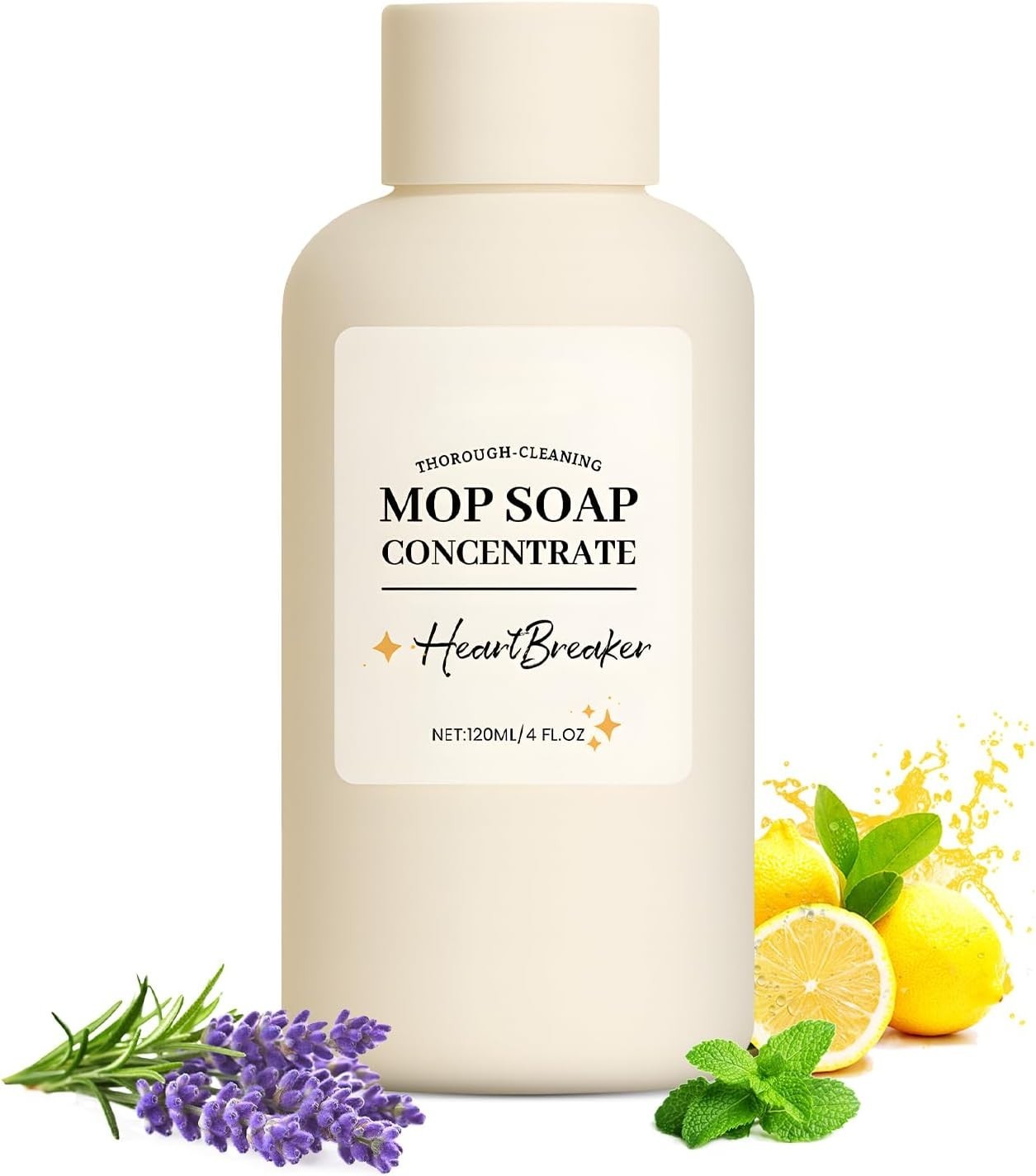 No-Rinse Concentrated Floor Cleaner – Scented Lemon & Chamomile 120ML