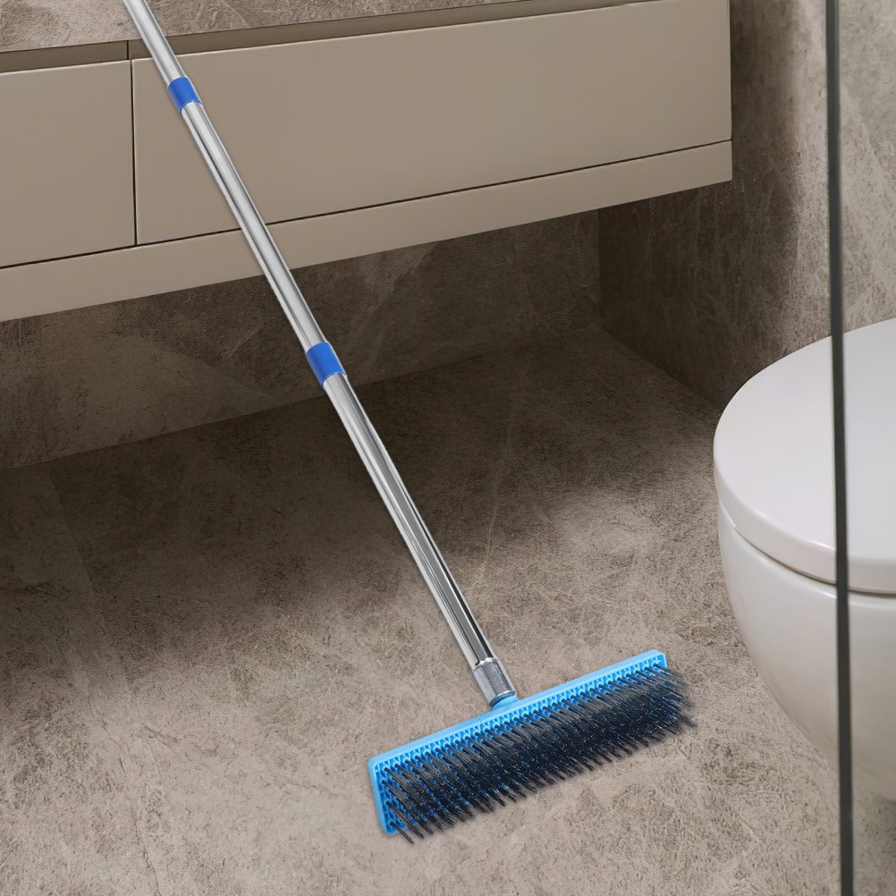 Floor Scrubbing Cleaning Brush Tile Scrubber with Handle Bathroom for Shower