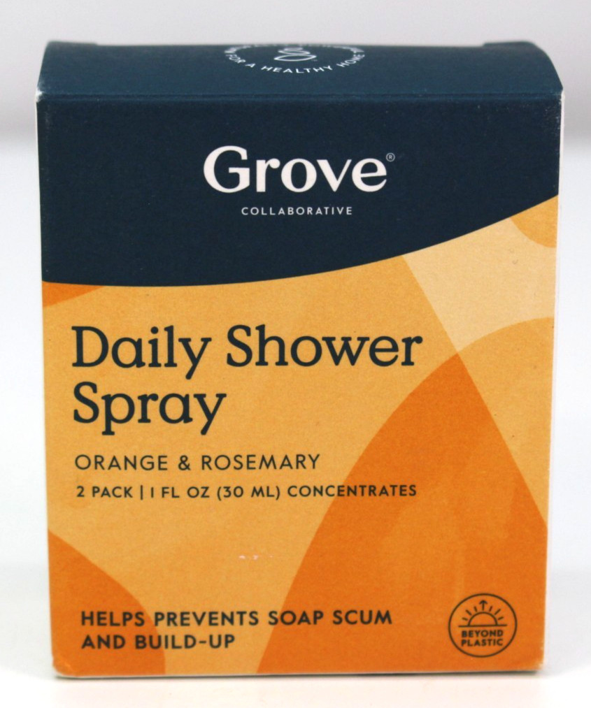 Grove Collaborative Daily Shower Cleaner Concentrate 2 Pack NIB Orange & Rose