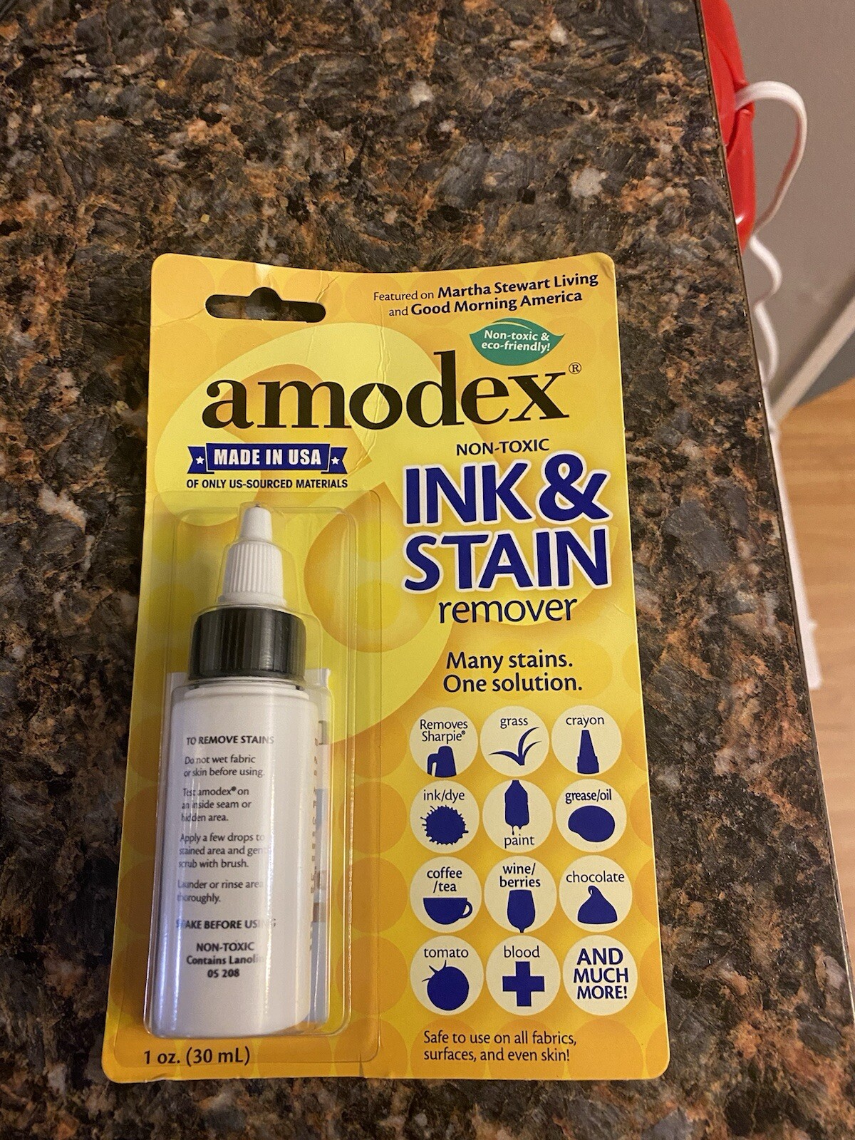 Amodex Ink and Stain Remover – Cleans Marker, Ink, Crayon, Pen, Food. Non-Toxic