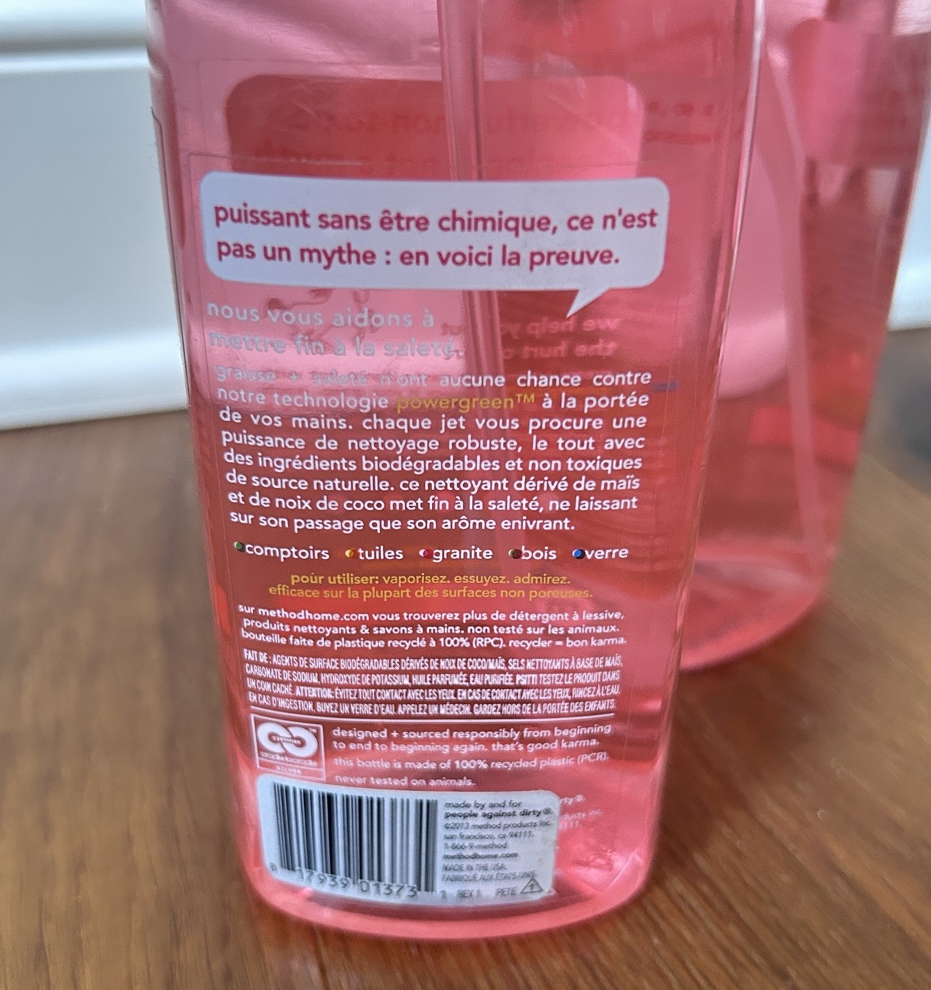 2 pack Method All-Purpose Cleaner Pink Grapefruit 28 Oz Ea non Toxic Plant Based