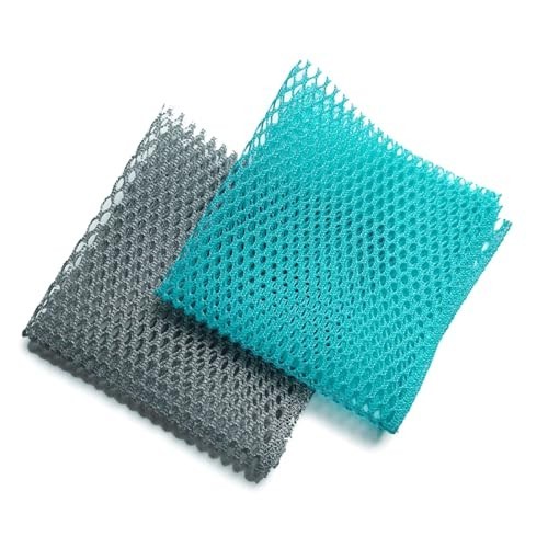 Quick-Dry Dish Washing Net Scrubber – Innovative Mesh Cloth, No Smell, 11.5×11.5