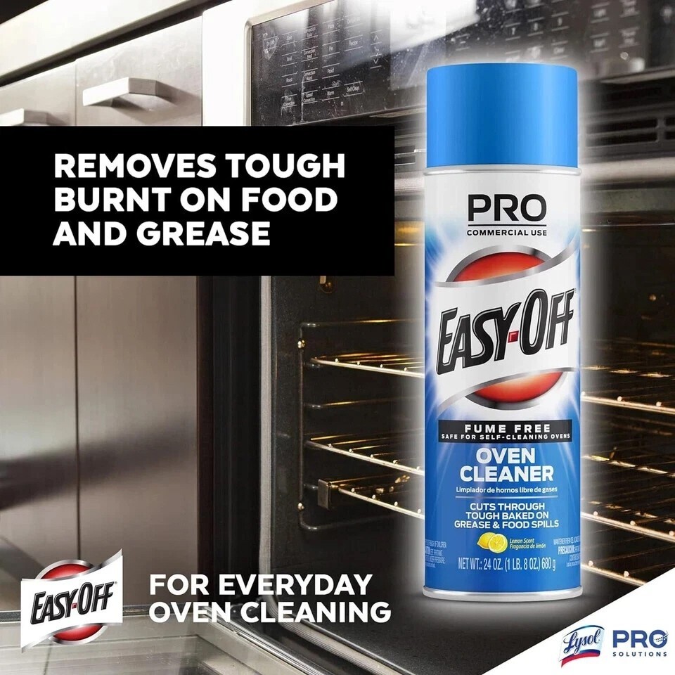 EASY-OFF “Large” 24 Oz. Professional Fume Free Oven Cleaner (2-Pack) BRAND NEW