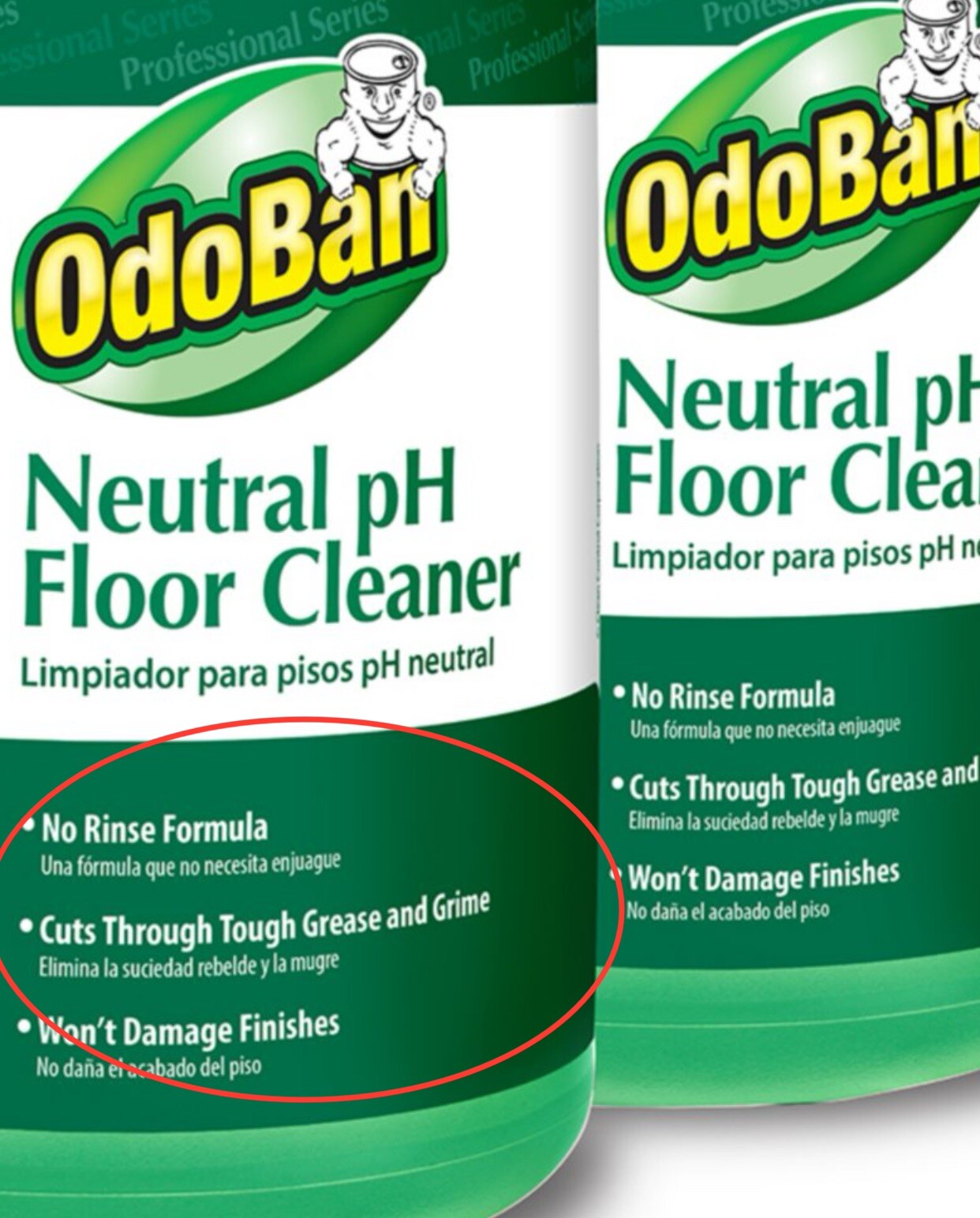 OdoBan Neutral pH Commercial No Rinse Concentrate Floor Cleaner ( 1 gal., 4 pk.)