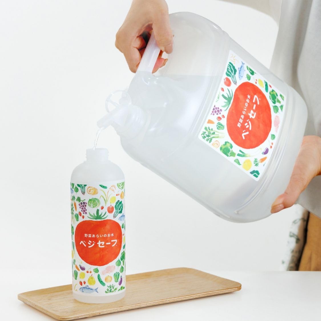 Veggie Fresh Food Cleaning / Deluxe Set【400ml (13.5 fl oz) Spray Bottle + 4L