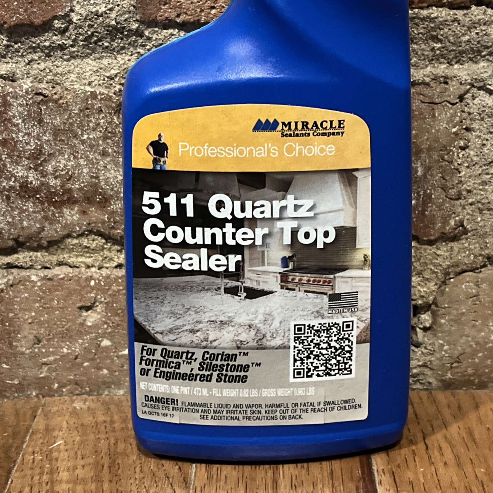 Miracle Professional Choice 511 Quartz Counter Top Sealer One Pint
