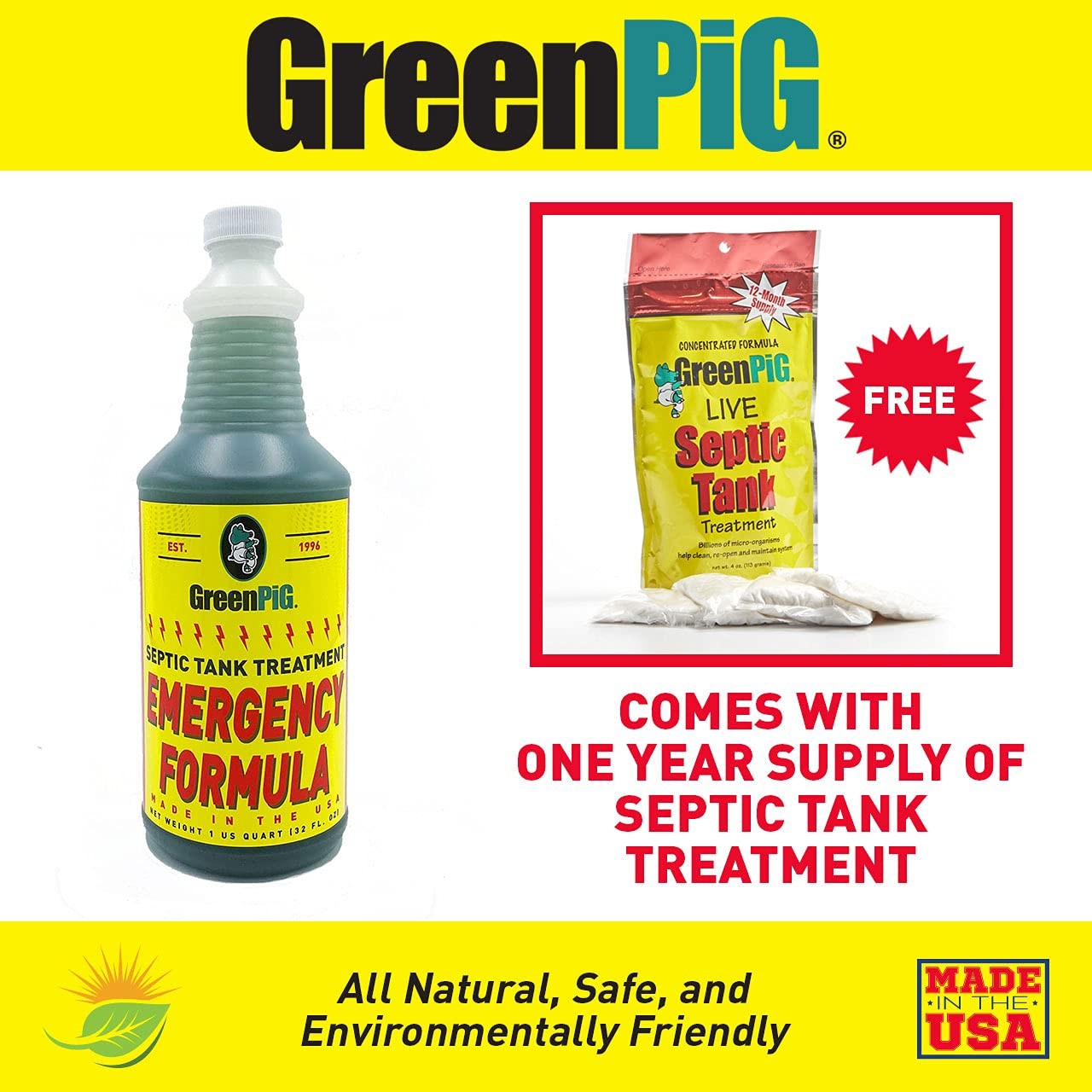 Drain Field Cleaner, Septic Safe Drain Clog Remover, Treatment for Quickly Cl…