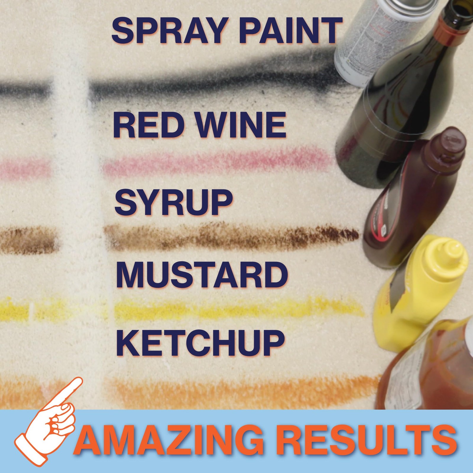 Multi Purpose Stain Remover Spray Plant Based Enzyme Cleaner 32 OZ Fabric Carpet
