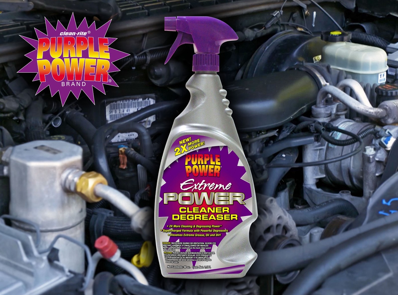 Engine Degreaser Cleaner Spray 32oz Heavy Duty Car Truck Oil Grease Remover Fast