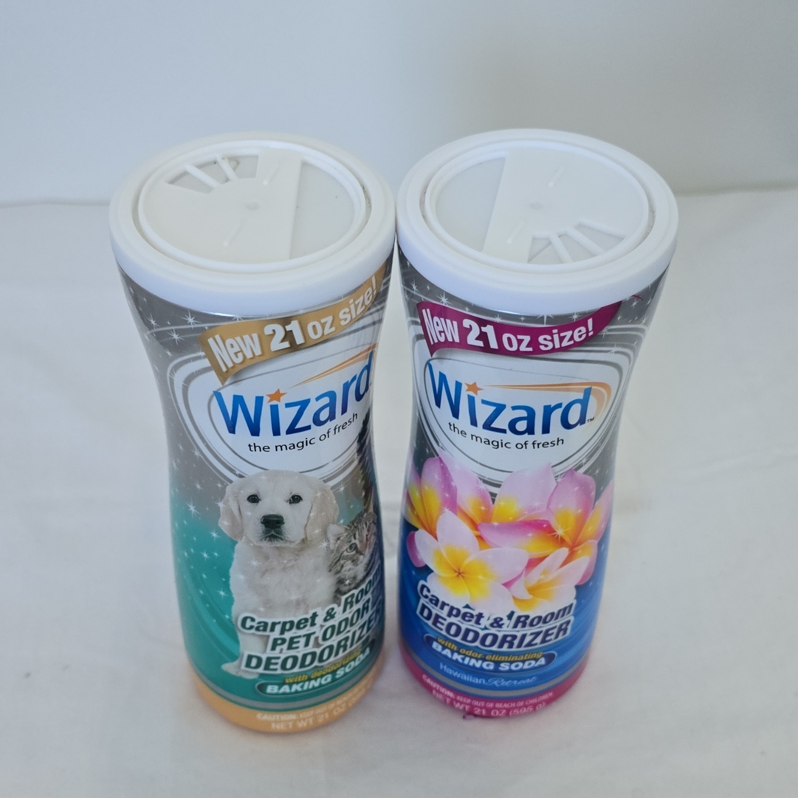 Wizard Carpet & Room Deodorizer Pet Odor Hawaiian Retreat Baking Soda 21oz 2PACK