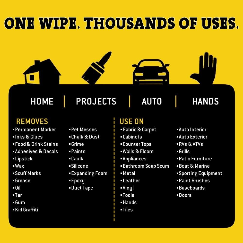 Heavy Duty Multi-Surface Cleaning Wipes, 90-Count Canister
