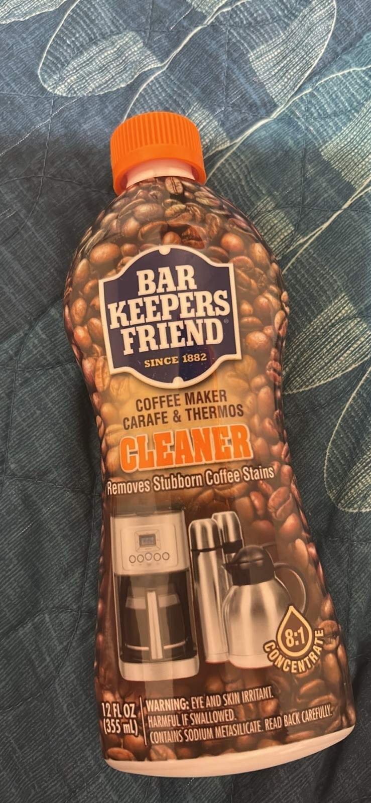 New Bar Keepers Friend Coffee Maker, Carafe & Thermos Coffee Stain Cleaner