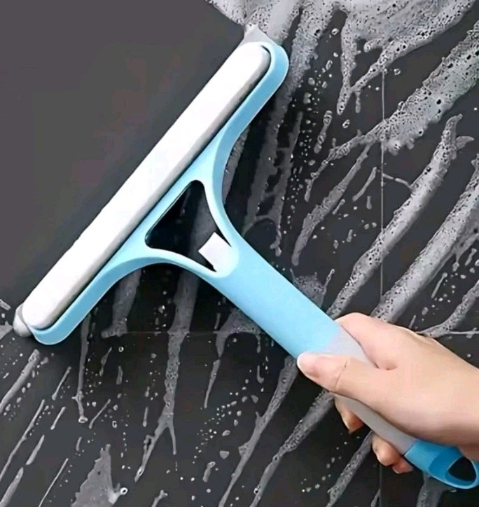 3-in-1 Squeegee Cleaning Tool Streak-Free Glass Surface Window Cleaning