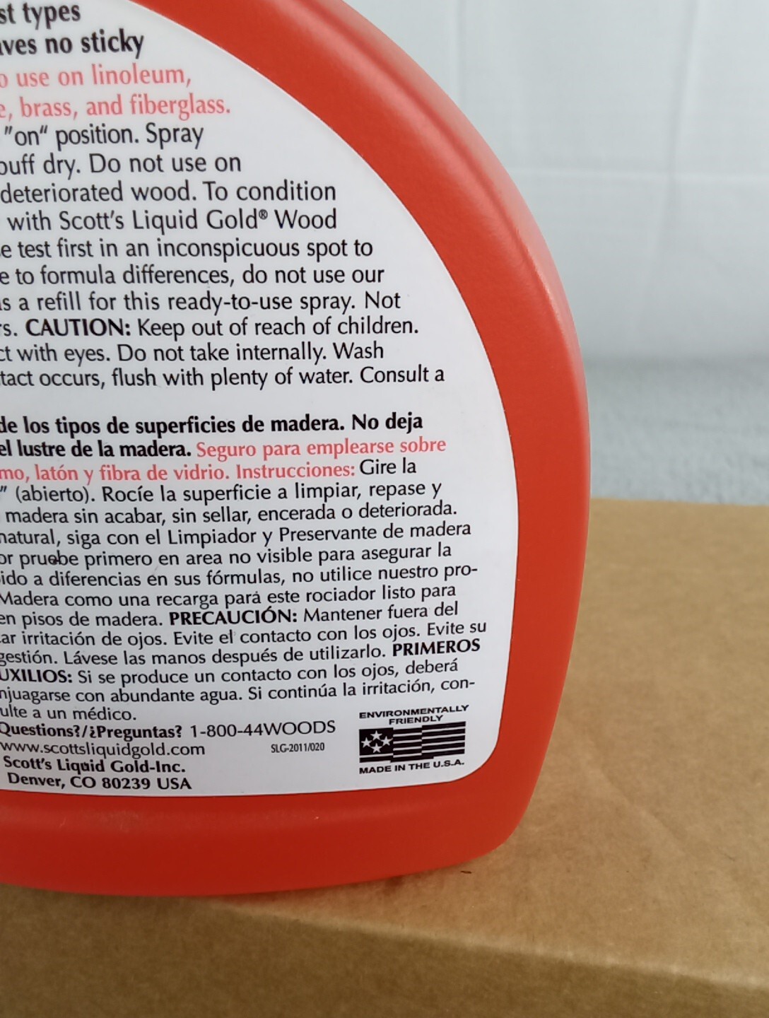 Faded Scott’s Liquid Gold Wood Wash Ready-To-Use Spray Bottle 24 Fl Oz Cleaner