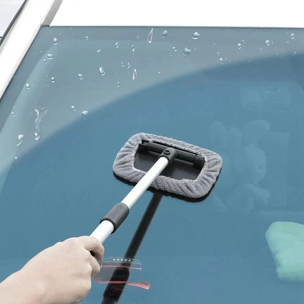 Windshield Cleaner Wand Microfiber Car Inside Window Cleaning Tool Anti Fog 2025