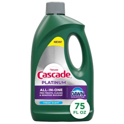 Cascade Fresh Platinum Gel Dishwasher Detergents – 75oz