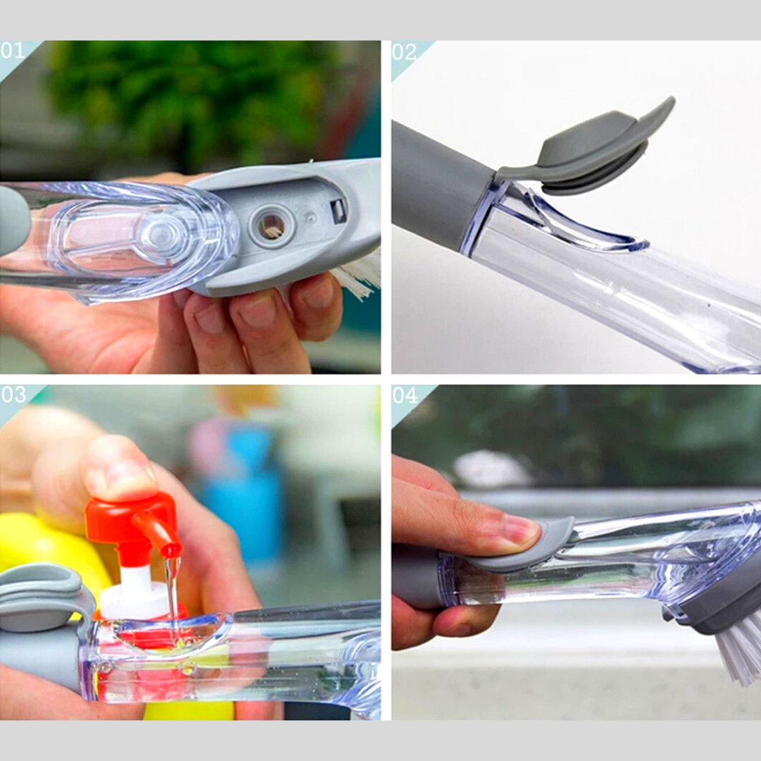 Dispensador de Jabon Herramienta para Lavar Fregar Platos Limpieza de cocina