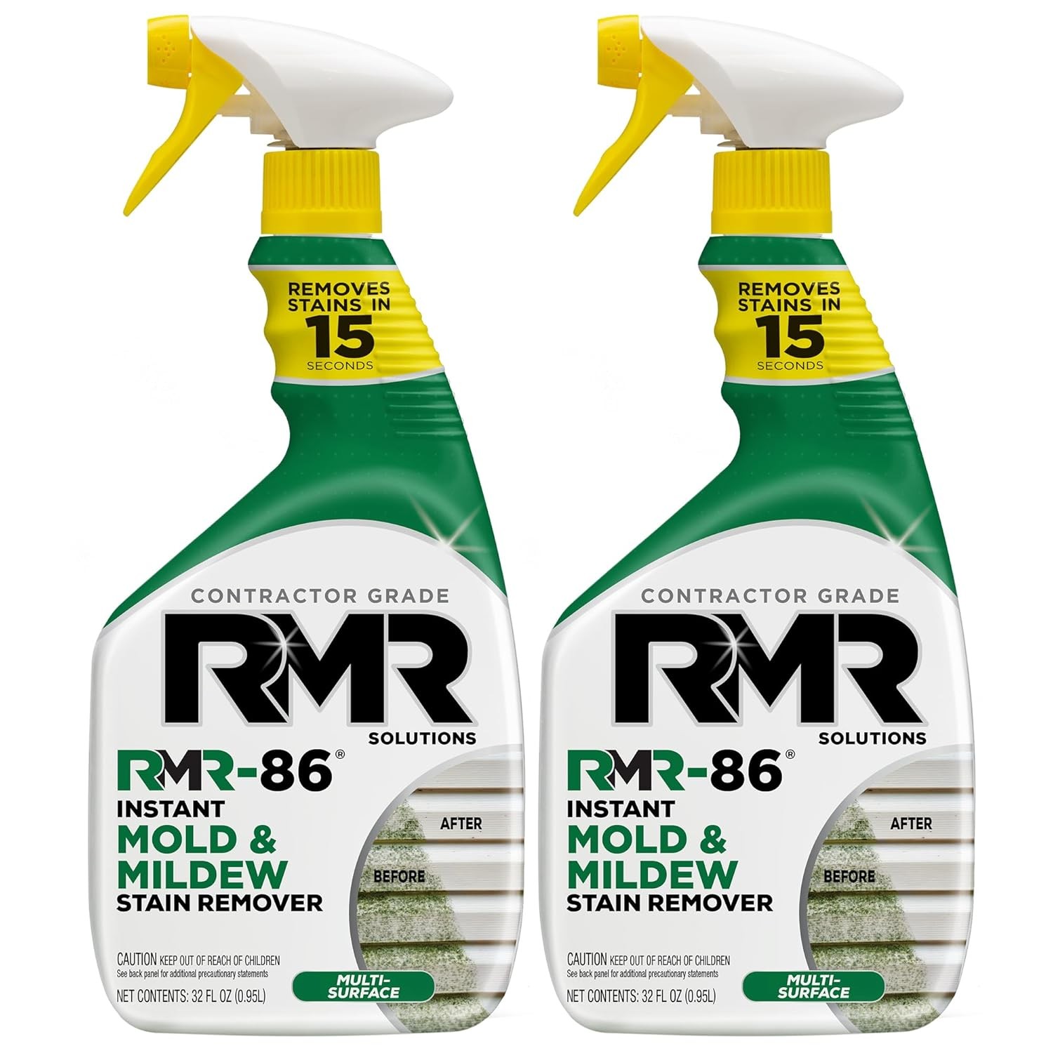 RMR-86 Instant Mold Mildew Spray 2 Pack Scrub Free Bathroom Grout Tile Cleaner