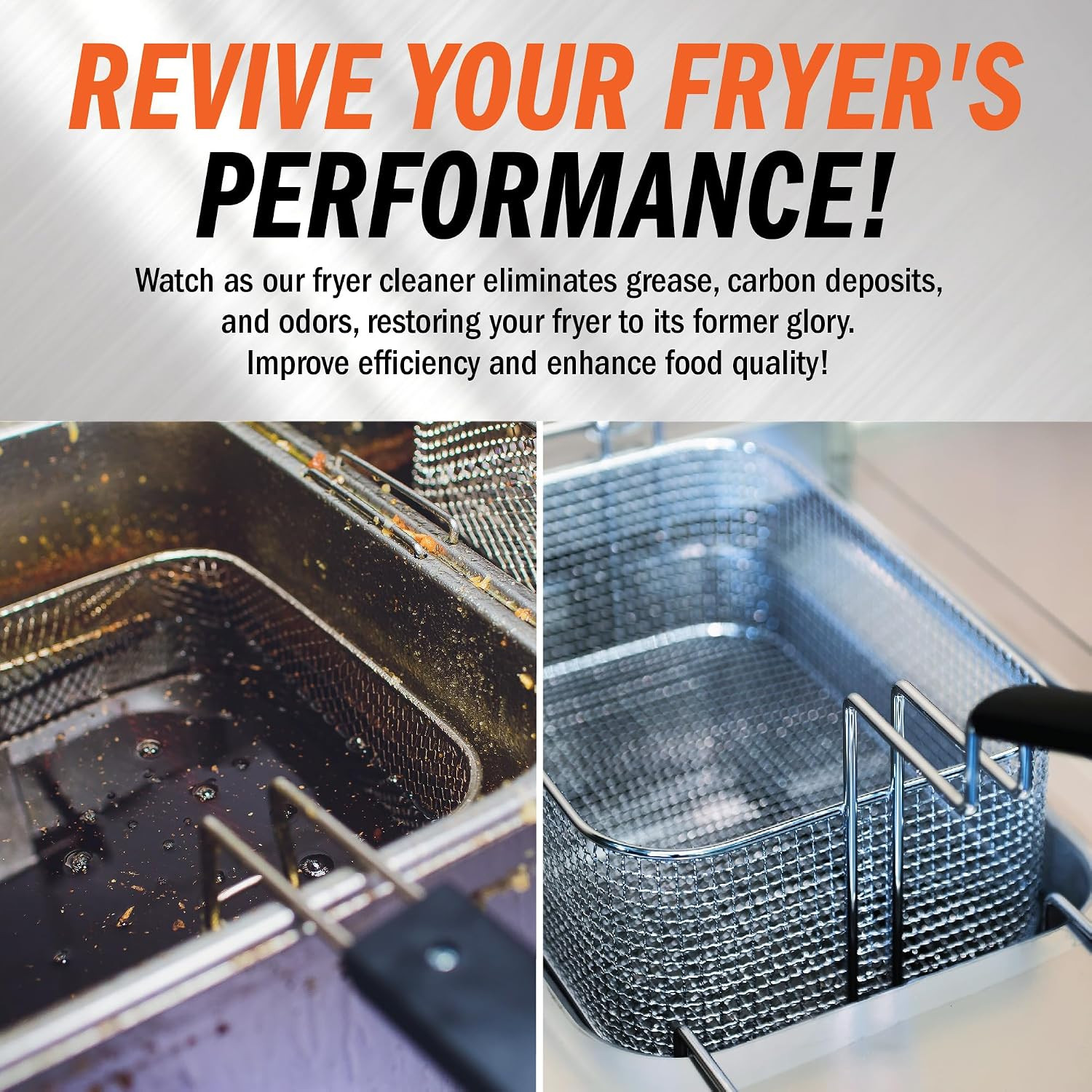 Fryer Cleaner – 8-Lbs – Fryer Boil Out – Contains 21 Cleanings – Concentrated Po