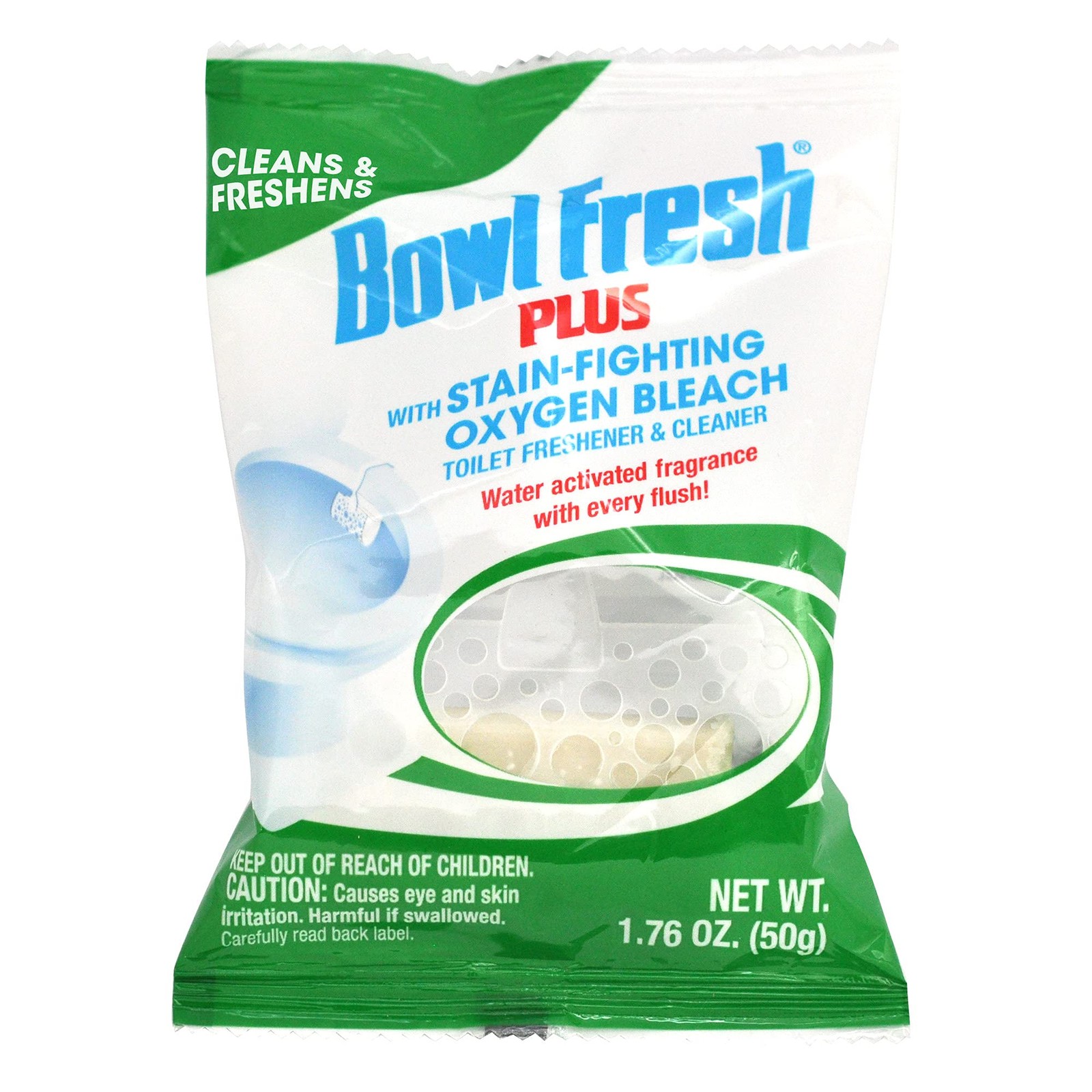 Toilet Bowl Cleaner & Deodorizer, Water Activated Fragrance, 4-Pack