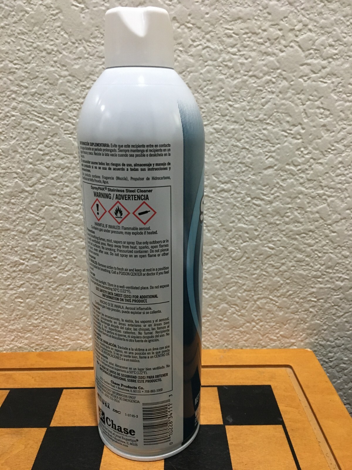 SprayPAK Stainless Steel Cleaner, One Can, 18 oz