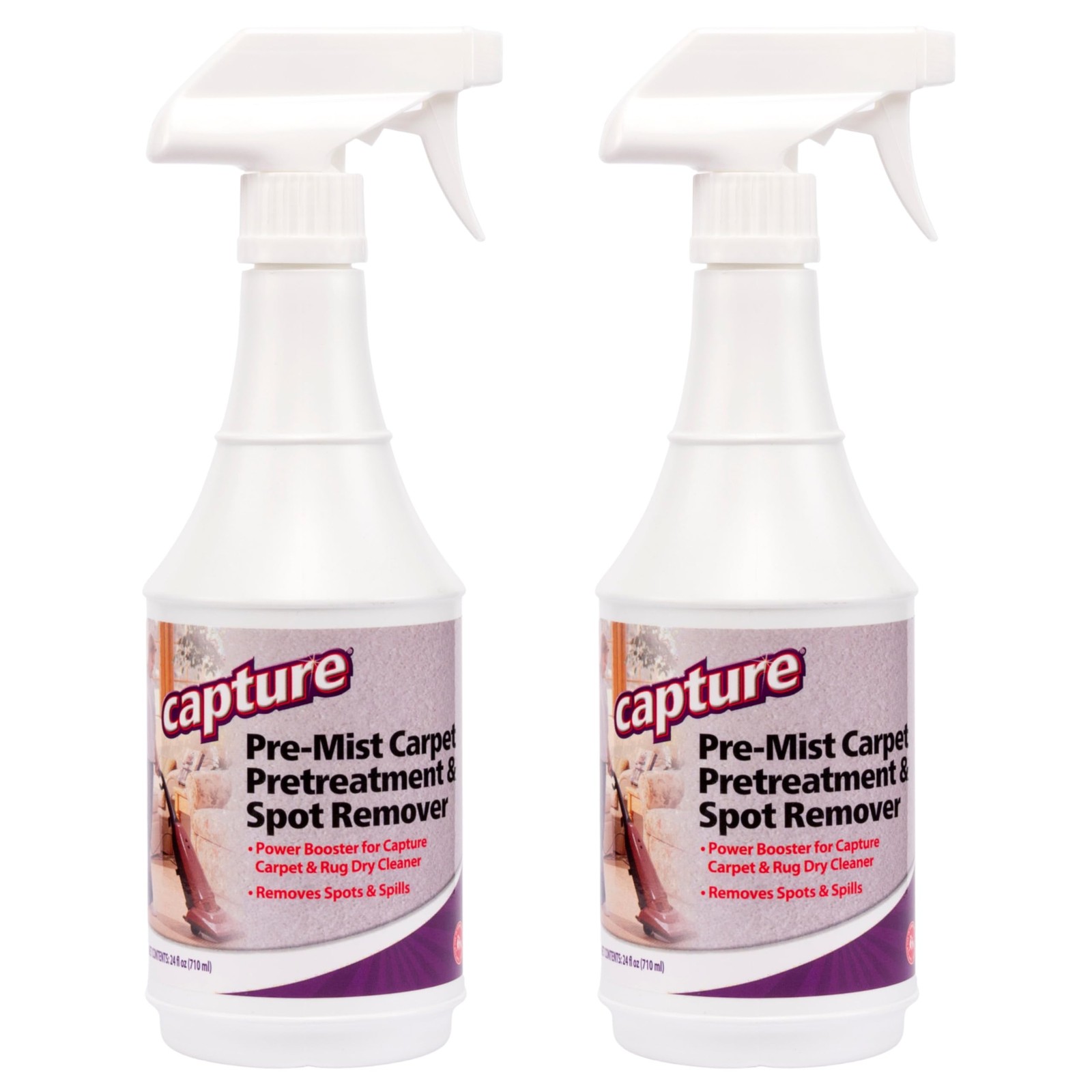 Carpet Pretreatment Spray 24 Oz 2-Pack for Stains and Odors Removal