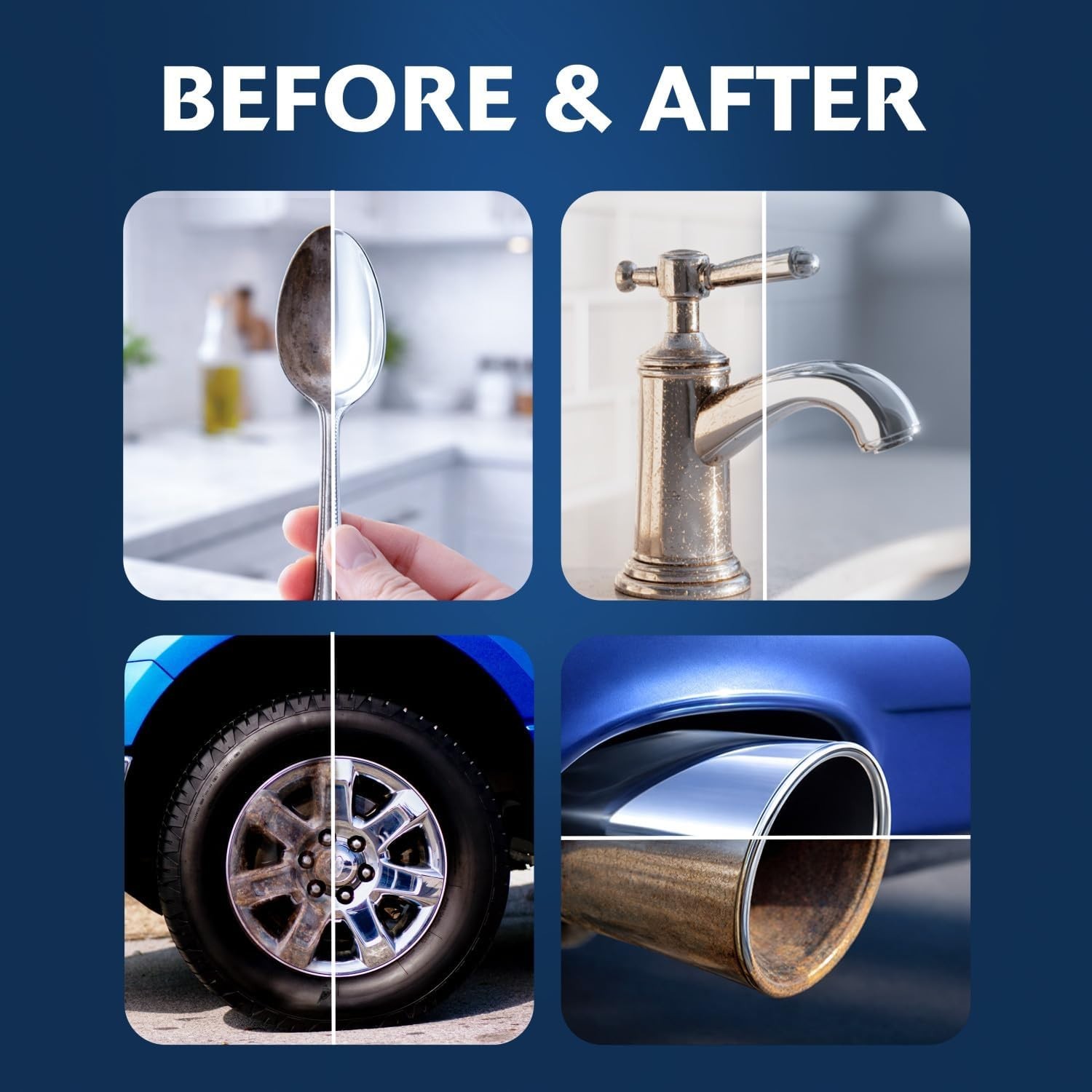 Eagle One Nevr Dull All Metal Wadding Polish, Chrome and Metal Cleaner for Cars,