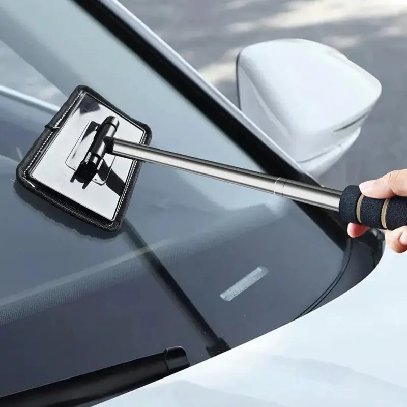 1PC Automobile Windshield Defogging Brush Telescopic Glass Cleaner Dust Remover