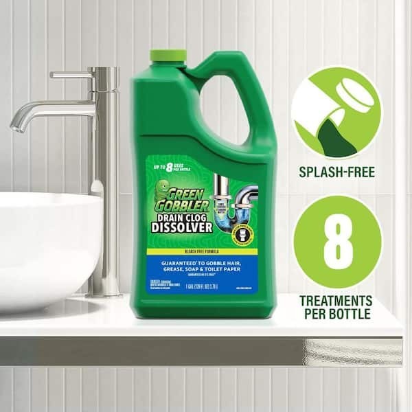 1 Gal. Drain Clog Dissolver and Remover, for Sinks, Tubs, Toilets and Showers