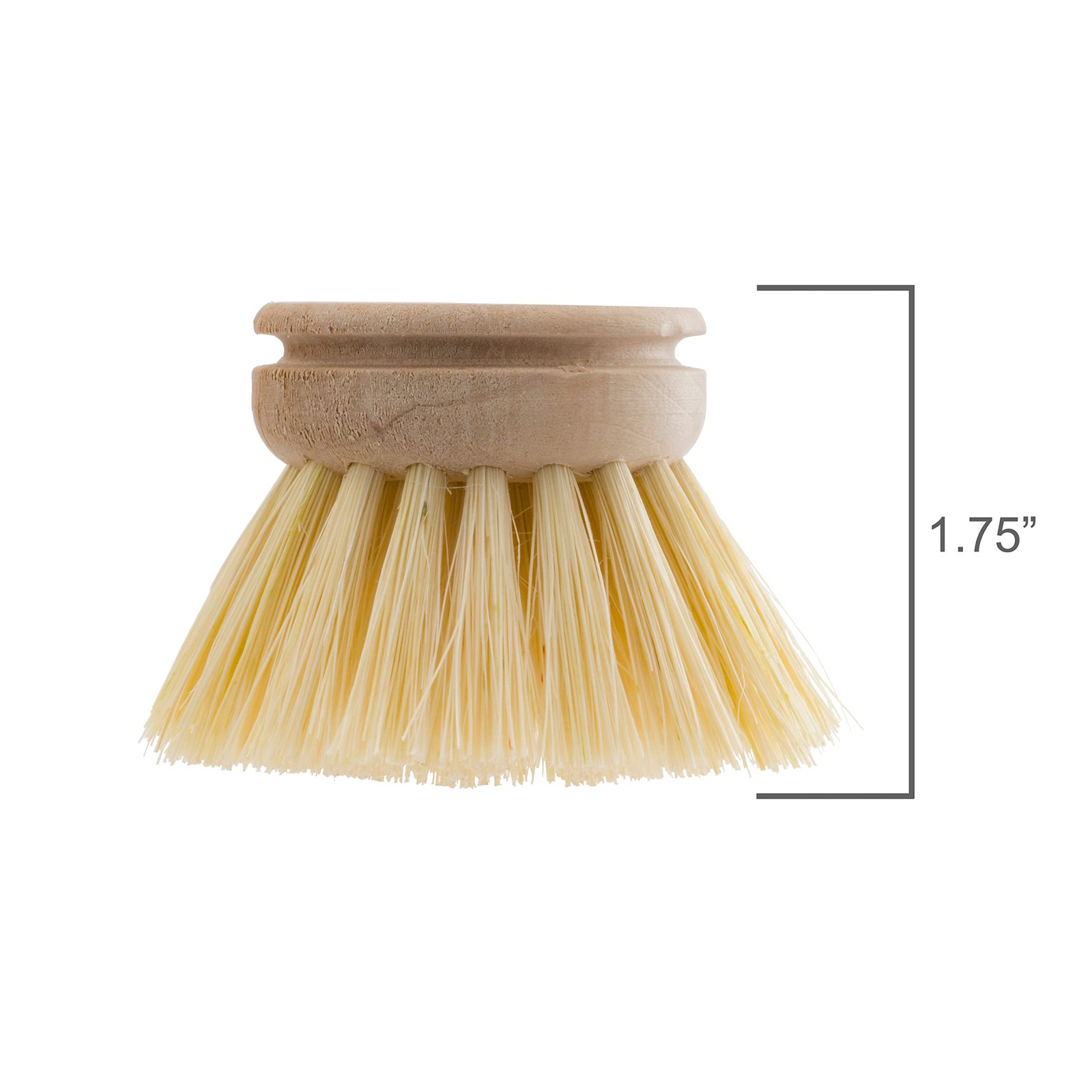 Dish Brush Heads, Tampico Fiber, 1-1/2 Inch Round, 2 Pack – Wooden Brush Refi…