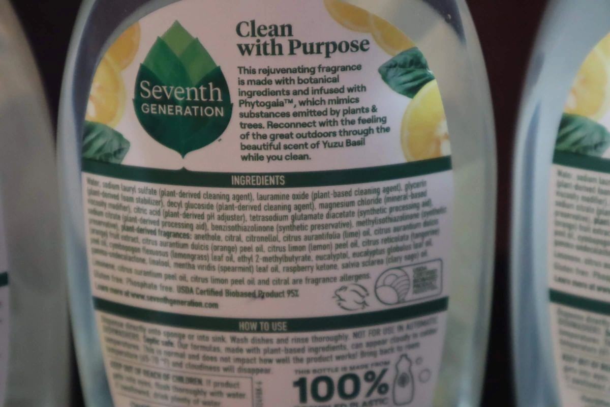 3 Count Seventh Generation Dish Soap 15oz Lavender Mint & Yuzu Basil