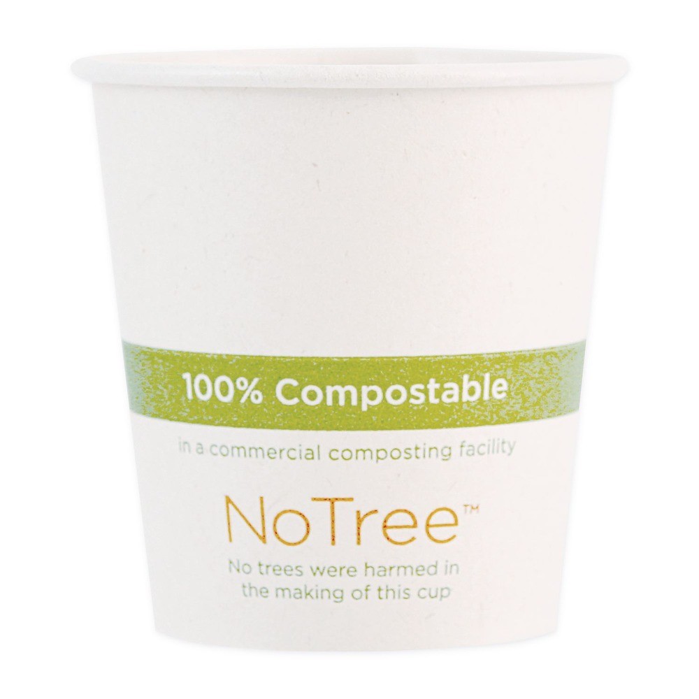 World Centric CUSU10 10 oz. NoTree Paper Hot Cups – Natural (1000/Carton) New