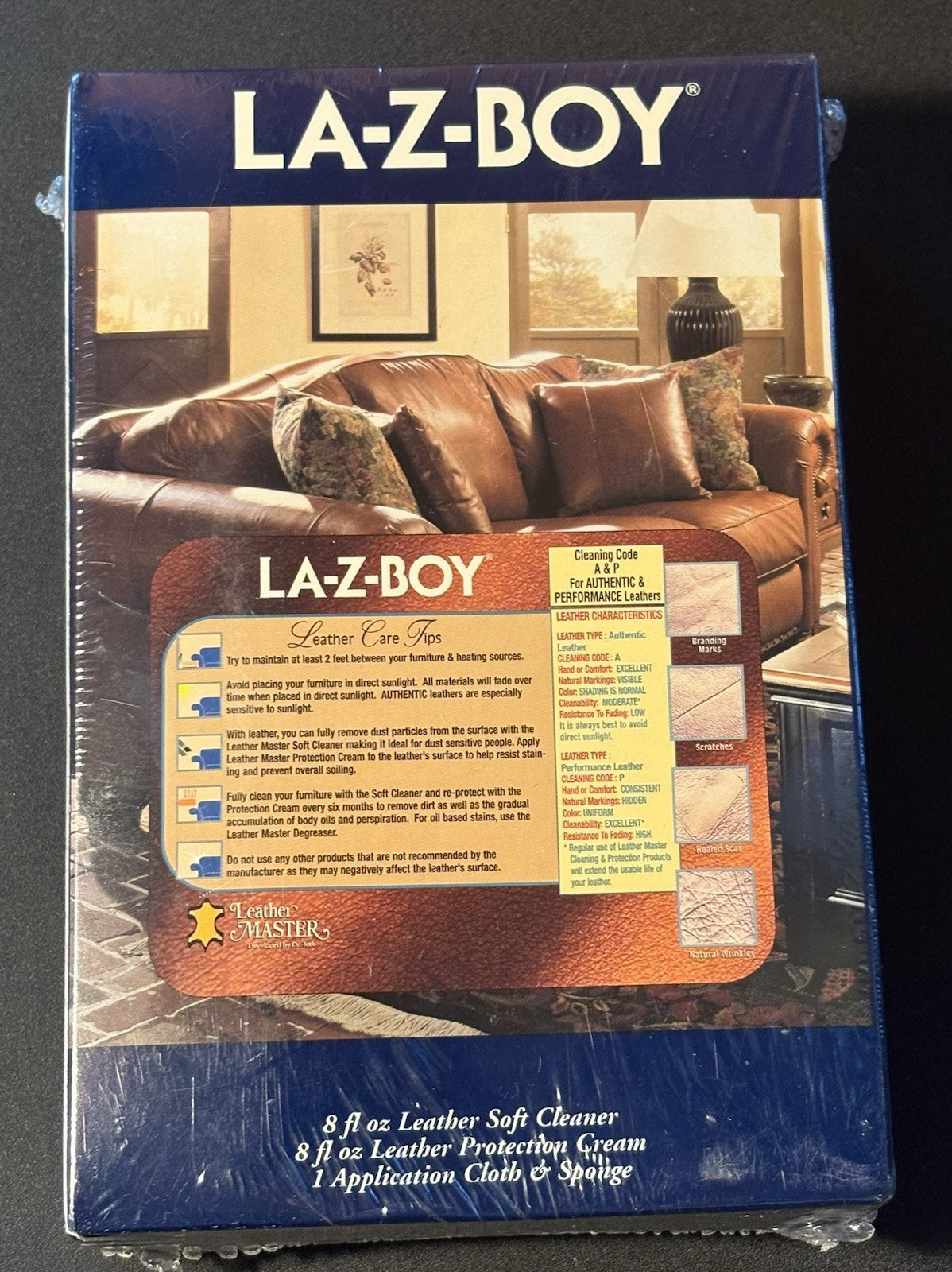 NEW in Sealed Box LA-Z -BOY Stainsafe Leather Master Leather Protection Program