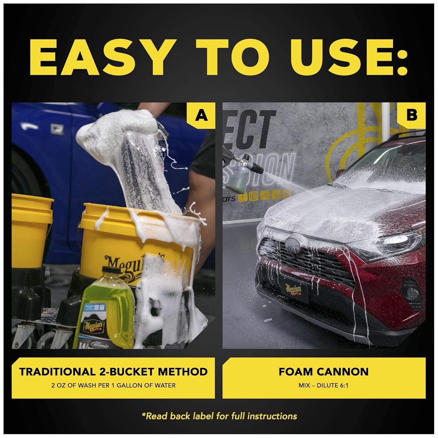 Meguiar’s Hybrid Ceramic Car Wash & Wax, Ceramic Car Wash, Car Wax Cleaner