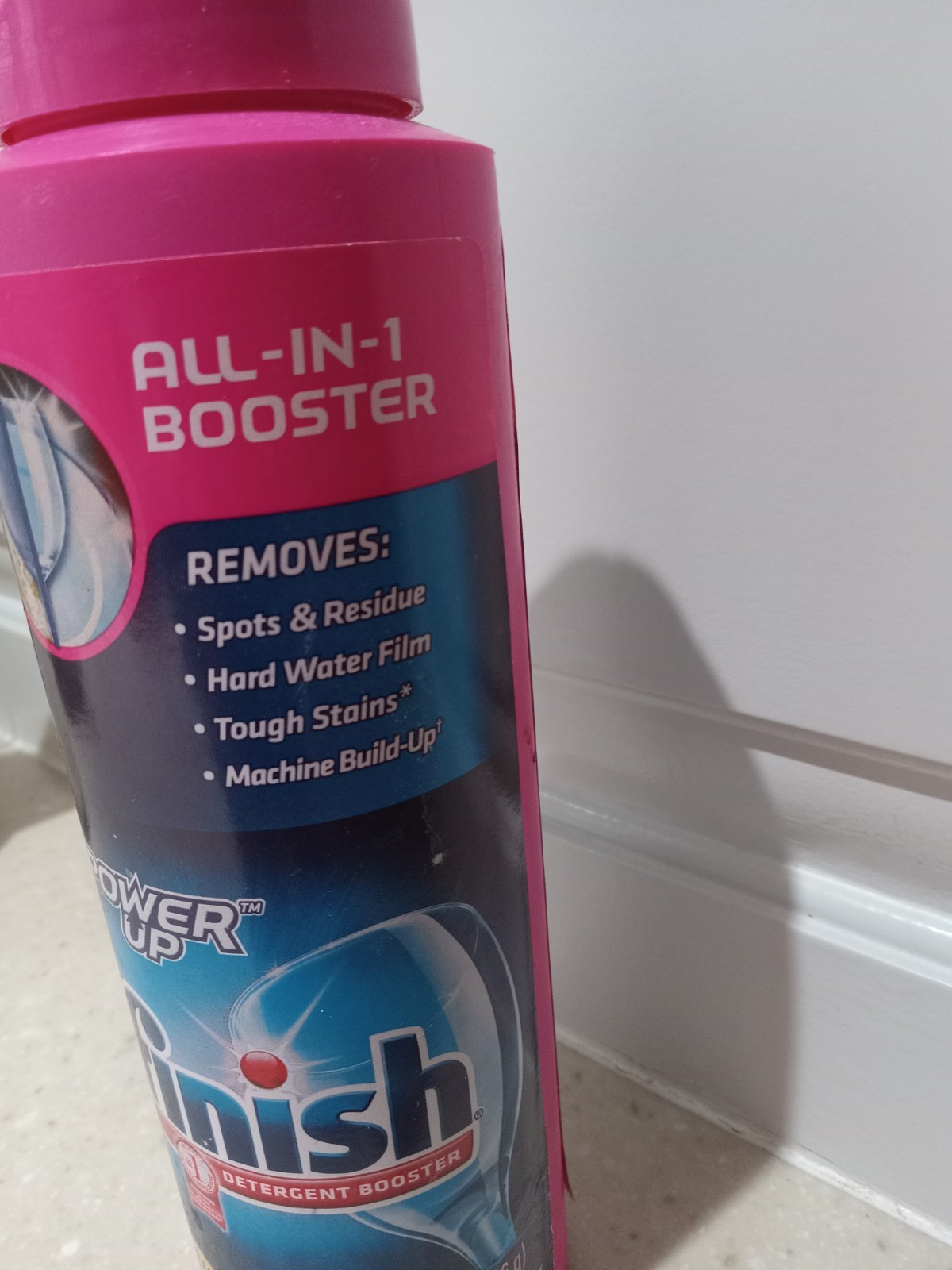 NOS 2012 Finish Hard Water Booster Powder 14 Ounces Lemon Sparkle Used- 2/3 full