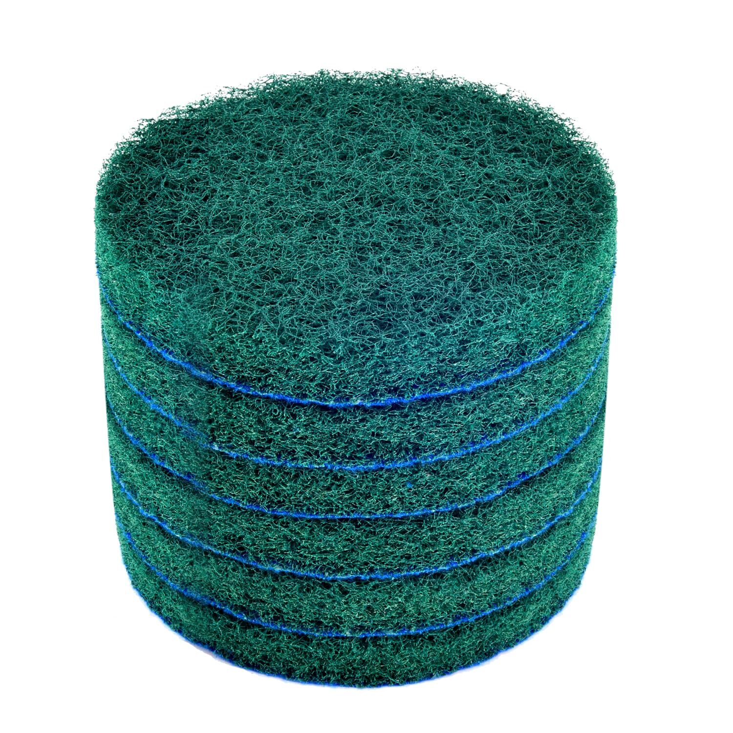 6pack Replacement Scrub Pads Super Abrasive Green 5 Inch