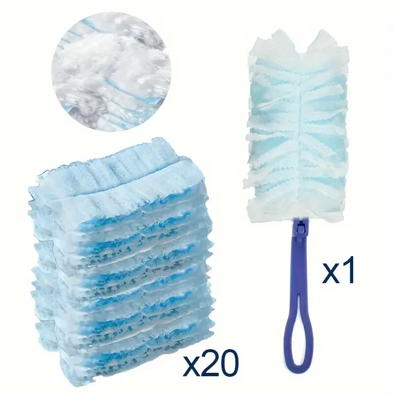 1set Electrostatic Dust Duster – Handheld Multipurpose Cleaning Brush Q