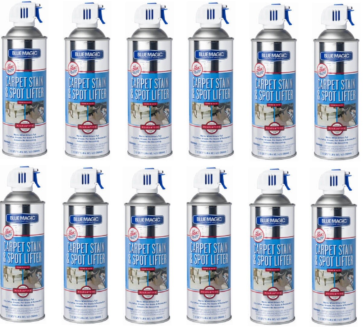 Blue Magic 22 oz Aerosol Carpet Stain & Spot Lifter Spray – Quantity of 12 Cans