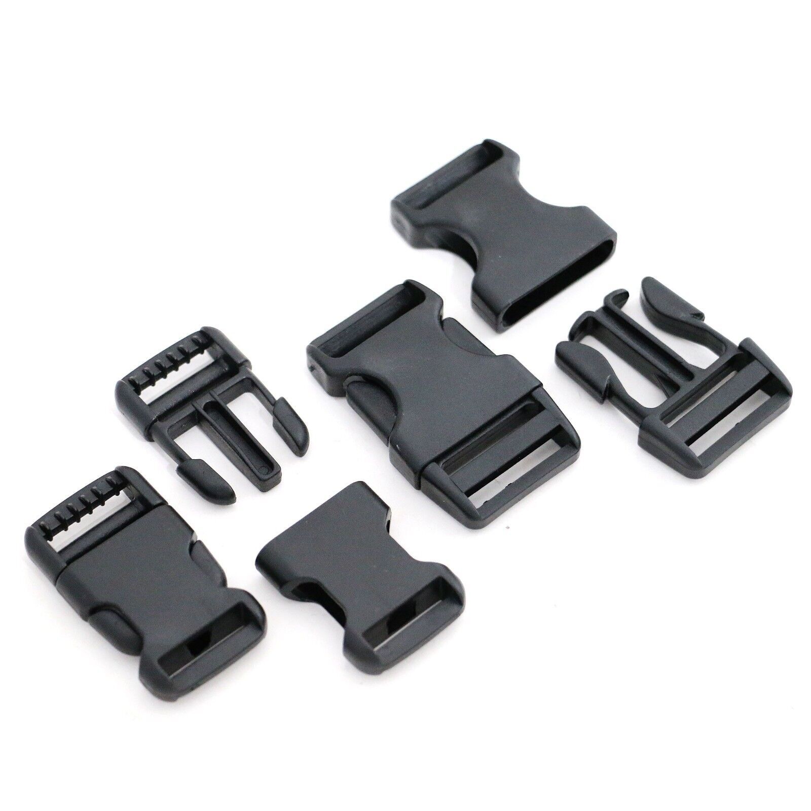 3/4 In. Side Release Plastic Strap Adjustable Buckle, Lot Of 174
