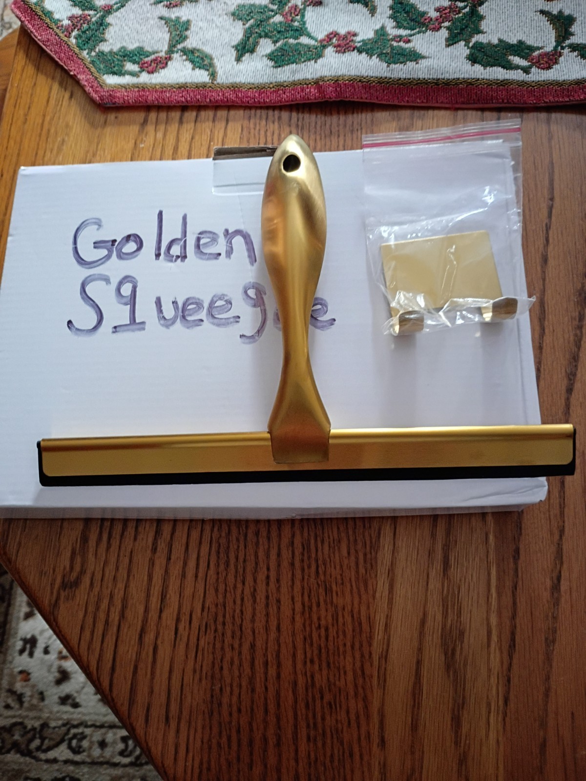 GOLDEN Shower Squeegee 10 Inch for Glass Door & Bathroom – Window, Mirror
