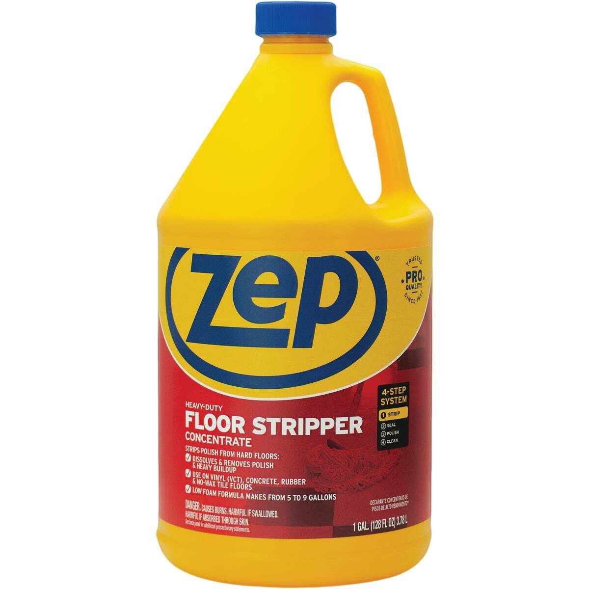 ZEP ZULFFS128 Floor Stripper, 1 gal, Liquid, Clear