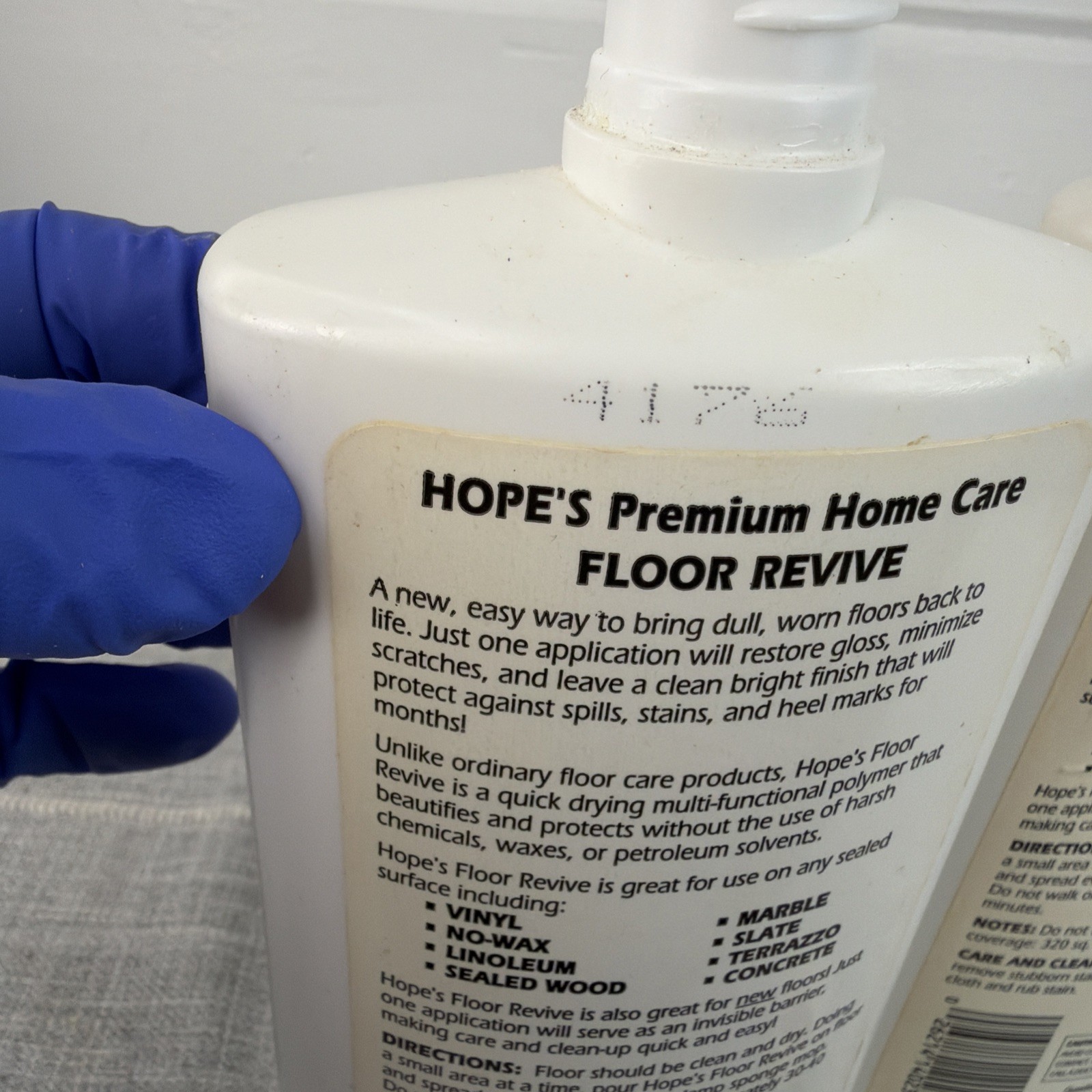 Hope’s Premium Home Care Floor Revive Renews and Protects 16 FL Oz LOT OF 2