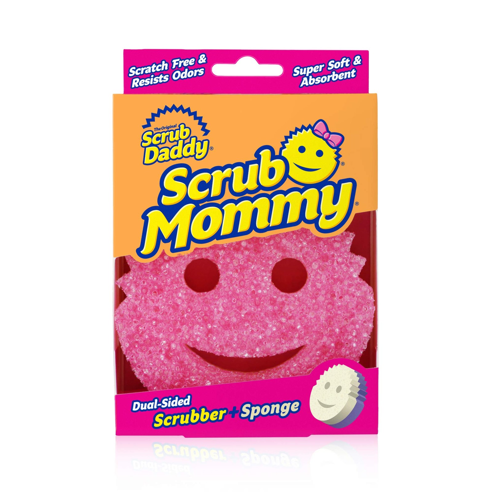 Scrub Daddy Pink Utility Sponge Temperature Control Flexible Cleaning Tool