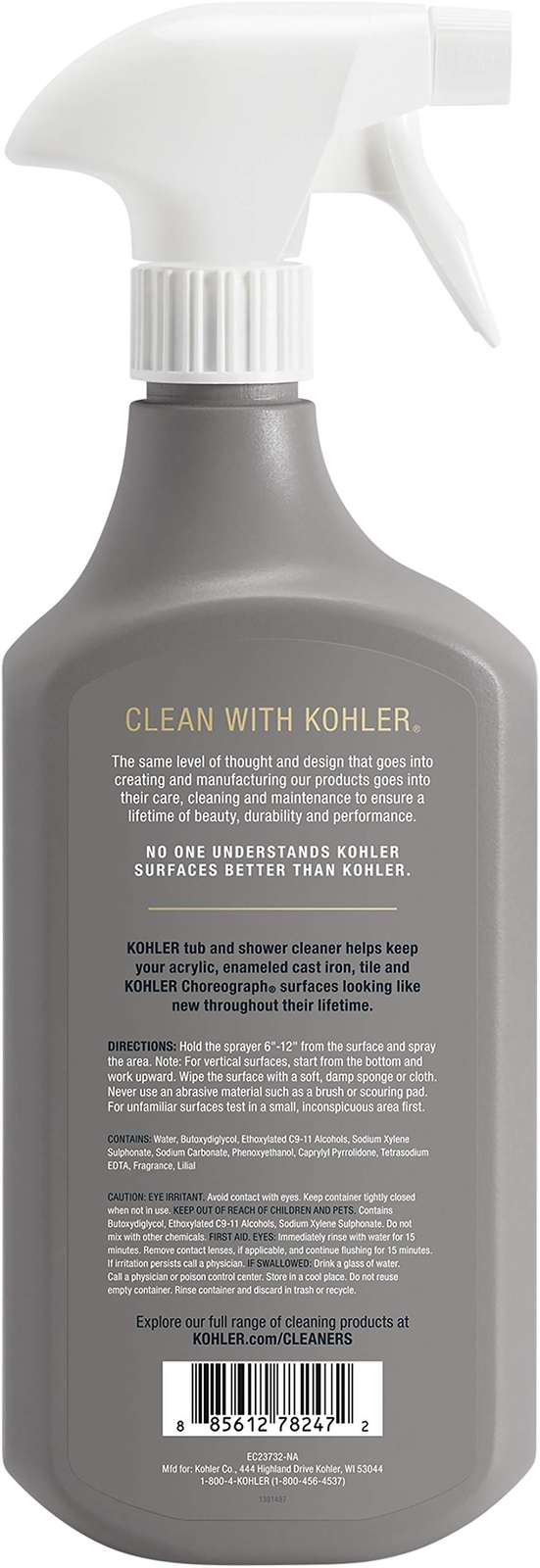 Kohler Premium Bathroom Cleaner 28 Fl Oz Removes Soap Scum and Grease